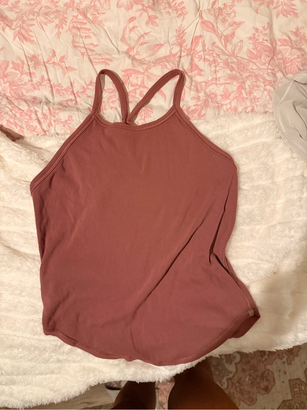 lululemon athletica Ribbed Double-Strap Camisole in Mauve